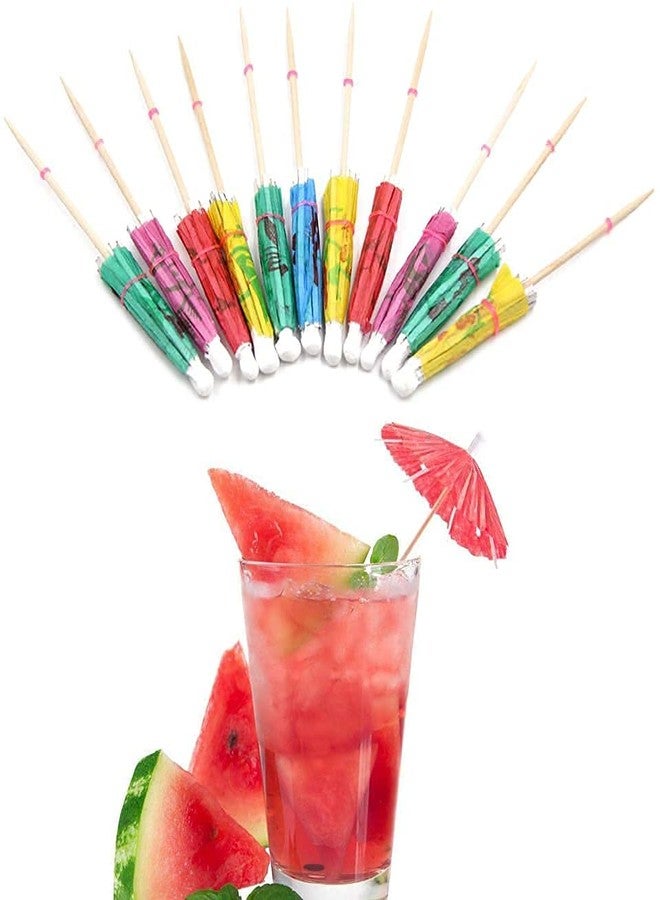 Samariya Stylish Beautiful Small Umbrella Toothpick Fruit Fork Mini Cocktail Parasols for Party Fashion Decorative Bar Café Home Party (Mix Color) Etc (250 Pcs) - Image 5
