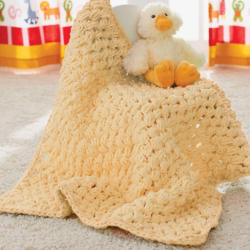 Bernat Baby Blanket Yarn, 3.5 oz, Gauge 6 Super Bulky, Baby Yellow - Image 4