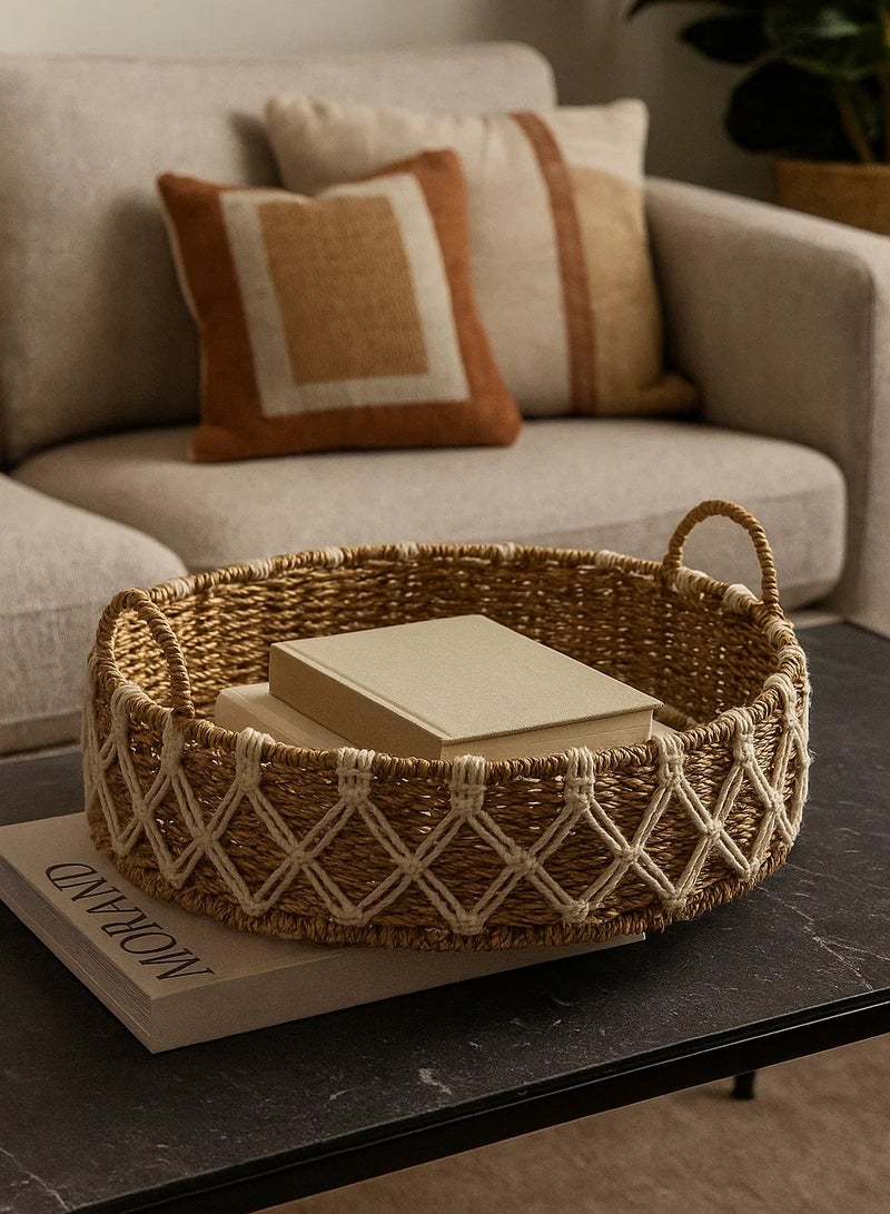 لوفت صينية نخيل، D38XH15CMS، طبيعية، راتان-185639 - Image 4