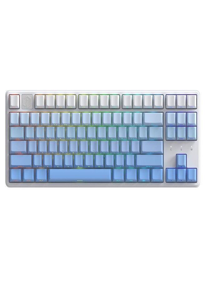 IROK NA87PRO 87 Keys Magnectic Keyboard, Wired RGB Gaming Keyboard, hot Swappable Rapid Trigger Keyboard for Win/Mac/Gamer-White - Image 1