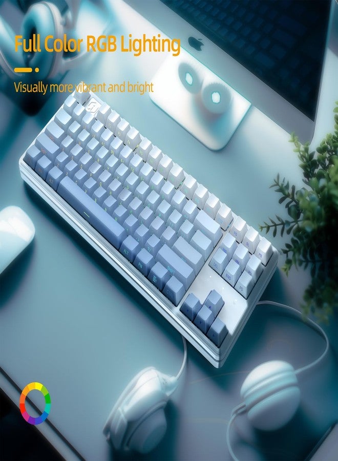 IROK NA87PRO 87 Keys Magnectic Keyboard, Wired RGB Gaming Keyboard, hot Swappable Rapid Trigger Keyboard for Win/Mac/Gamer-White - Image 5