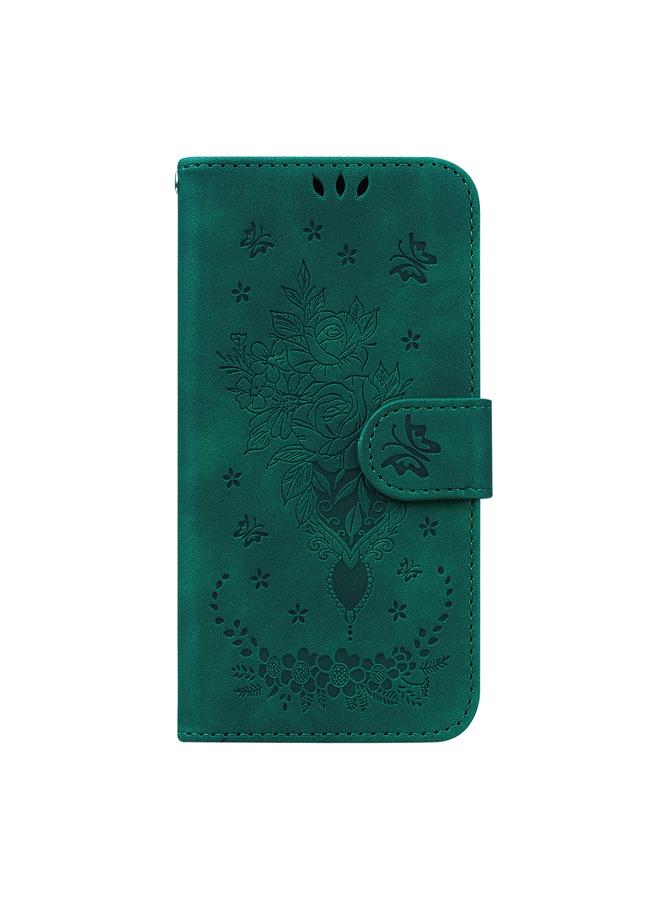 اس-توب جراب لهاتف Huawei Y6 2019، جراب هاتف جلدي منقوش بنقشة فراشة وردية - Image 2