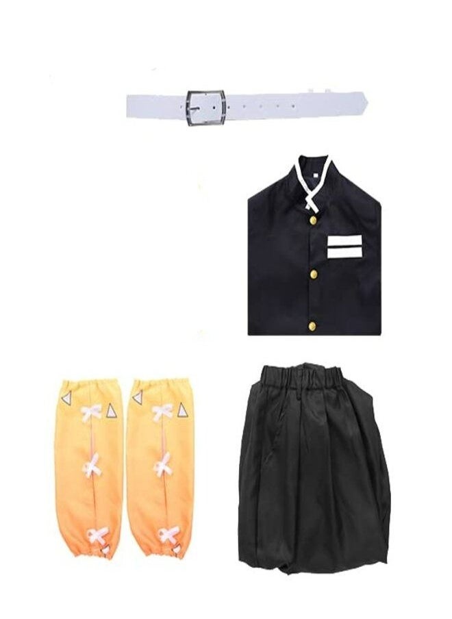 Sakura Anime Toys and Gifts Agatsuma Zenitsu Cosplay Costume Without Cloak  - Image 1