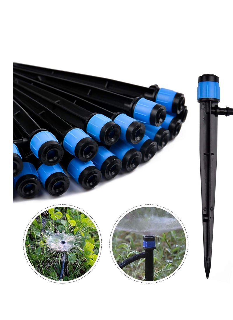 Y&D Irrigation Drippers Drip Emitters, 50Pcs 360 Degree Adjustable Fits 1/4 Tube, for Water Flow System  - Image 1