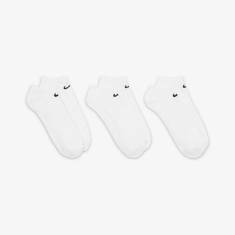Nike White Everyday No-Show Training Socks (3 Pack)  | Best Price UAE