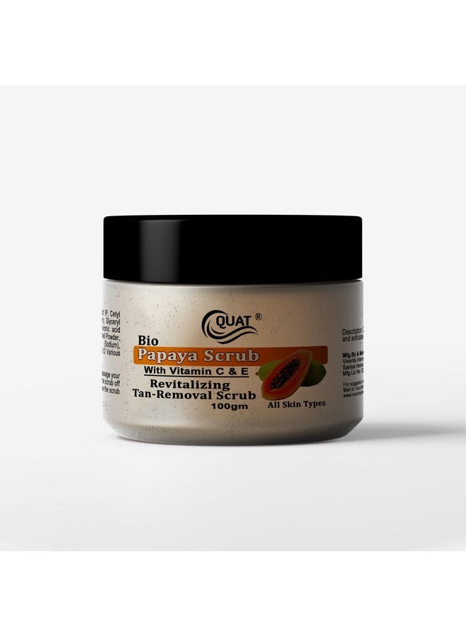 Quat Bio Papaya Face Scrub with Vitamin C & E 100gm - Image 1
