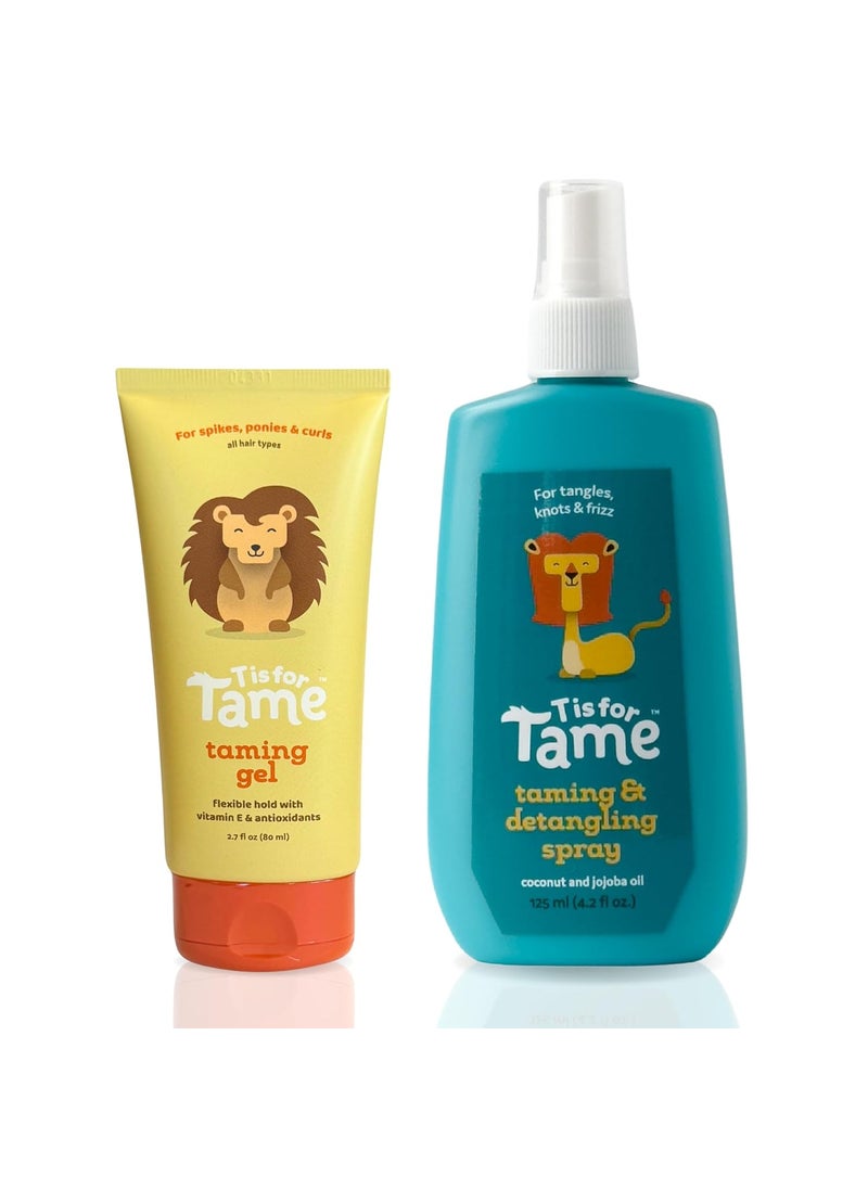 T is for Tame T is for Tame  Kids Hair Styling Gel  Hair Mist Bundle AllNatural AlcoholFree Gel  Mist for Kids  Toddlers 2023 Launch Date GelMistBundle 
