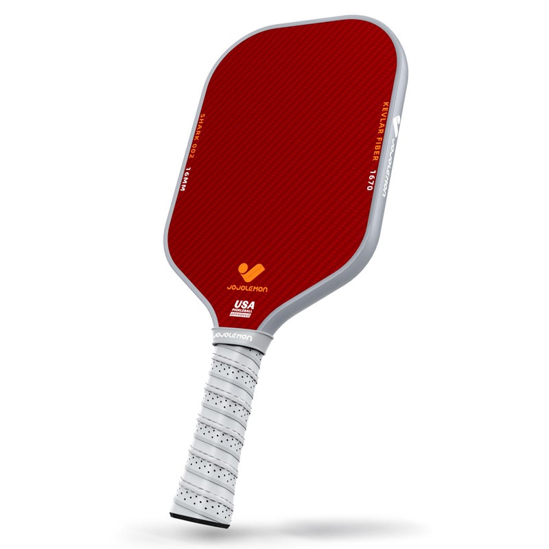 JOJOLEMON Pickleball Paddles, Hybrid Carbon Fiber & Kevlar Rackets with 16mm Polymer Honeycomb Core, Designed for Ultimate Spin & Precise Control - USAPA Approved - Image 1