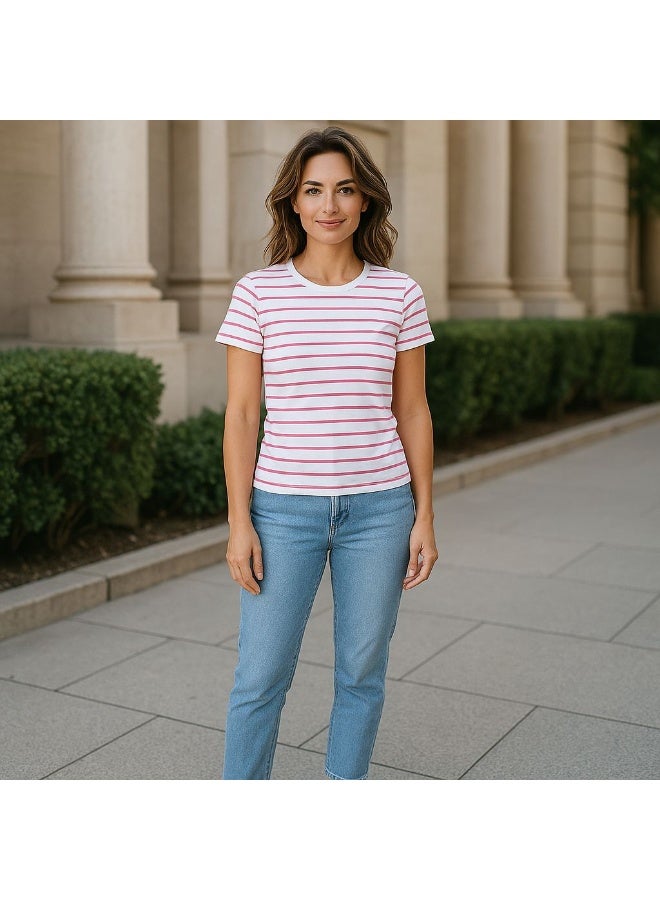 بدايه مودا بيزك قطن كم قصير مقلم - Image 1