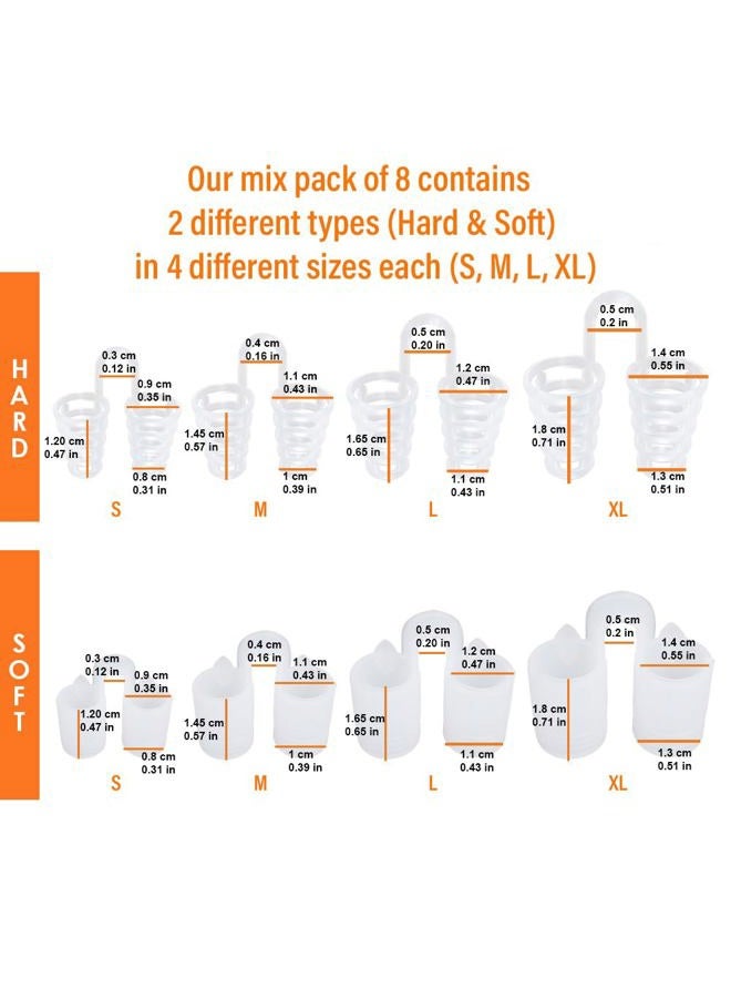Mobi Lock Hard Silicone Vents Simple Sleeper Solution Premium Nose Relief Nasal Dilator (Pack of 12 - Small - Soft Cone Silicone) - Image 2