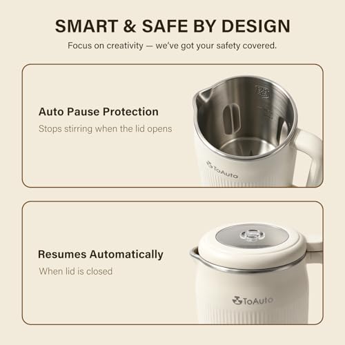 TOAUTO Wax Mixer Machine for DIY Candle Making, 1.2L Electric Wax Melter with Automatic Stirring, Digital Temperature Control 140℉-212℉, Stainless Steel Inner Pot, 800W AC120 - Image 5