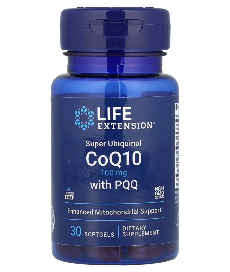 Super Ubiquinol CoQ10 with PQQ 100 mg 30 Softgels