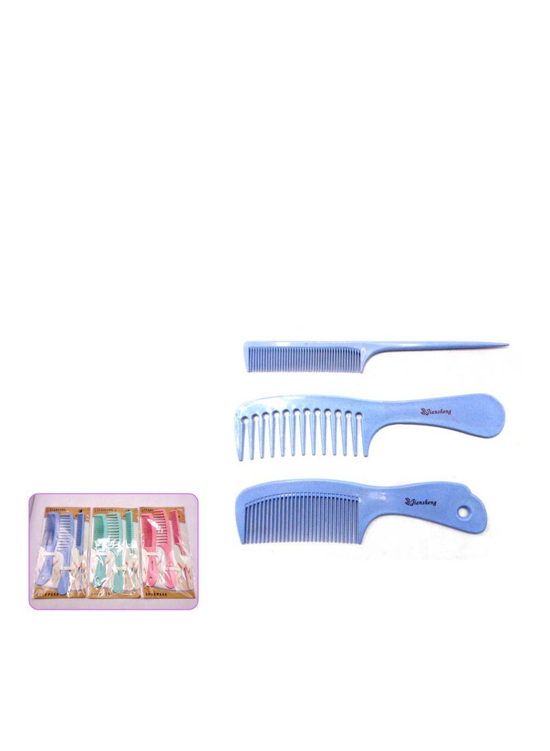 Jiansheng Rat Tail and Dressing Set Parting Combs - 3 Pieces - Image 2