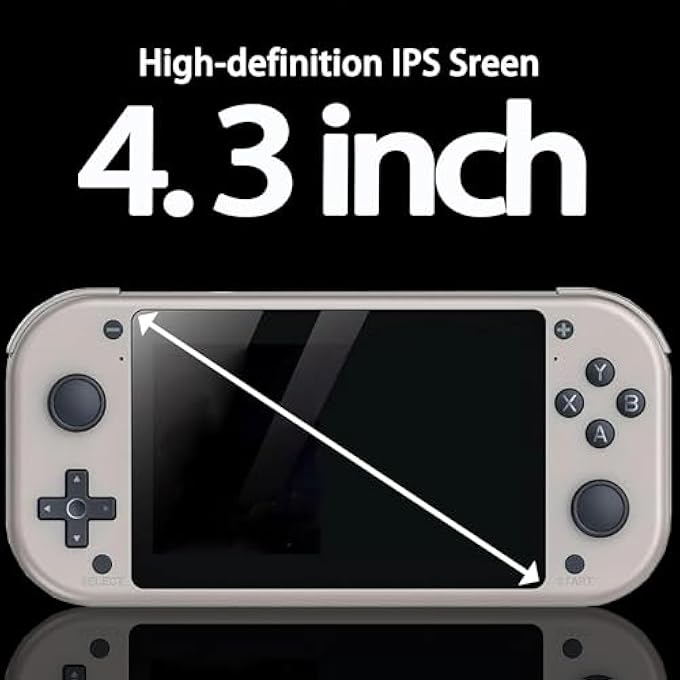 M17 RETRO HANDHELD GAME CONSOLE WITH 20000+ GAMES, 4.3-INCH IPS SCREEN VIDEO GAMES CONSOLES, OPEN SOURCE LINUX SYSTEM RETRO GAMING CONSOLE, PORTABLE GAME CONSOLE - 128G - Image 3