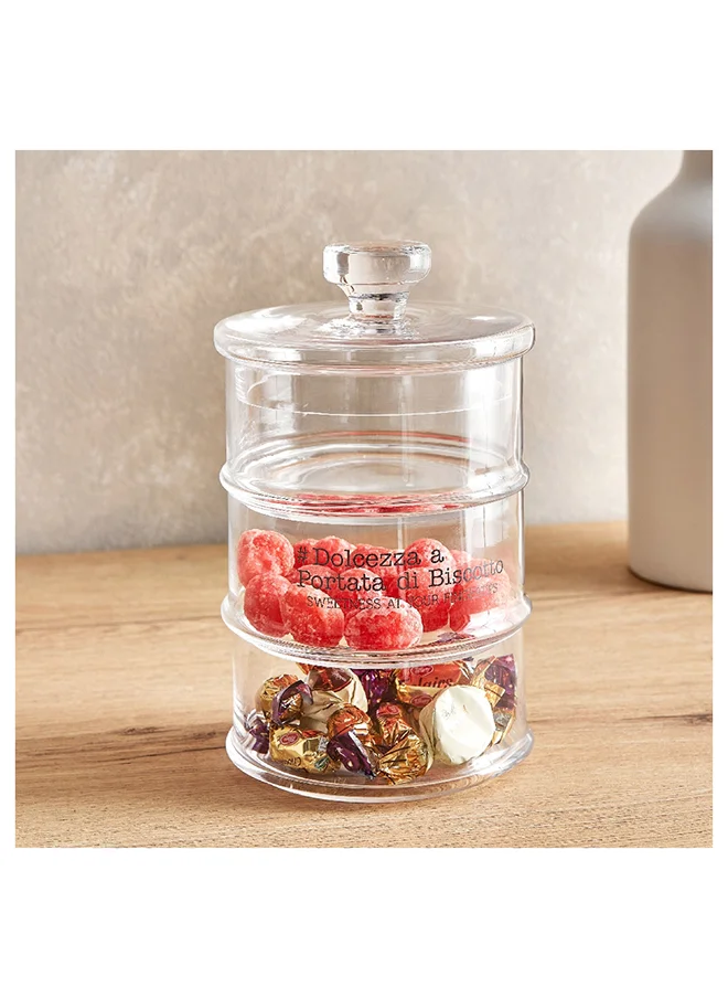 Home Box Urban 3-Tier Candy Jar 12.5x20.8x12.5 cm