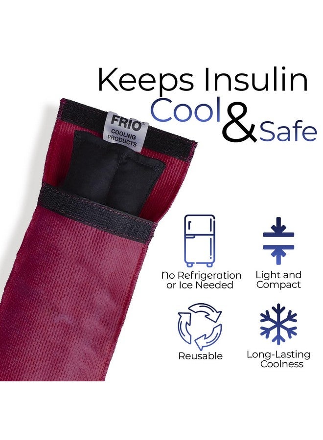 FRIO بولي قطن ¬Æ فردي: محفظة سفر لتبريد الأنسولين (بوردو) لمرضى السكري مصنوعة في المملكة المتحدة - لا حاجة لحقائب الثلج، مرة أخرى! - Image 4
