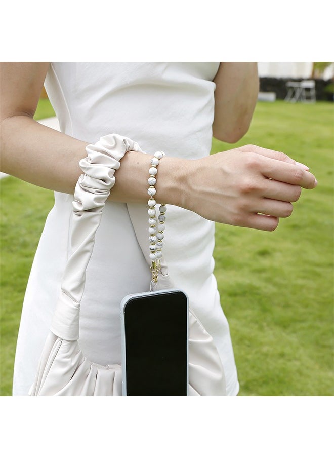 HY Phone Wrist Straps, Beaded Phone Wristlet Strap with Natural Gemstone for Women Girls, Hands-Free Wrist Lanyard for Phone, Fit Almost All Phone Cases  - Image 5