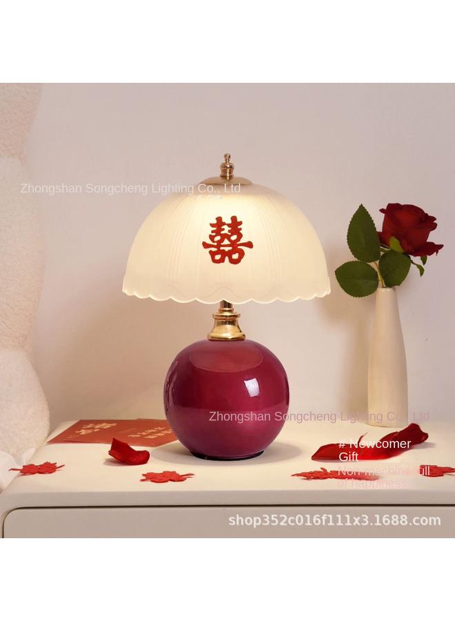 Bluejw A Pair Of Wedding Room Ceramic Table Lamp Bedside Lamp Gift For New Bride's Best Friend - Image 2