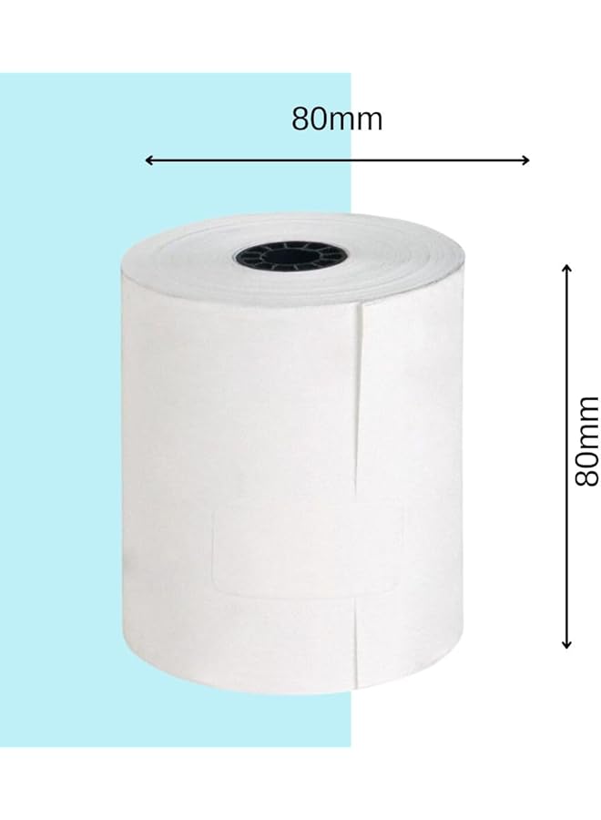 erorex 20 Rolls Of Premium 80 X 80Mm Thermal Paper Till Receipt Roll; For Epos Pos Terminal Cash Register Till Machine Epos Printer Epson Citizen Toshiba Star Bixolon Th243 Cbm232 Cbm233 Cbm253 Tm T88V - Image 3