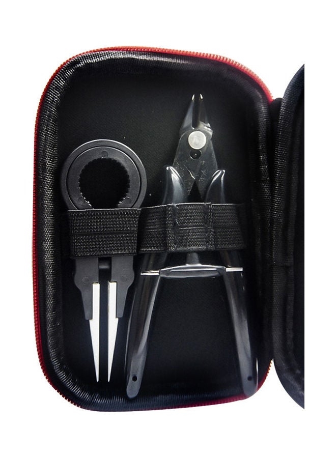 9Pcs Vape DIY Tool Bag Ceramic Tweezers Pliers Wire Heaters Coil Jig Winding Kit Multicolor 12.7*10cm - Image 4