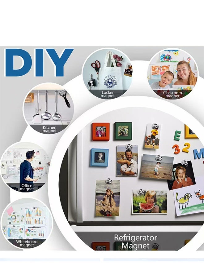 12 قطعة من مغناطيسات الثلاجة، دبابيس دفع مغناطيسية صغيرة، مغناطيسات صغيرة قوية، مغناطيسات ثلاجة للمطبخ، دبابيس دفع مغناطيسية للسبورة البيضاء، والثلاجة، والمكتب، والفصول الدراسية، ومغناطيسات الخرائط (12 قطعة) - Image 5