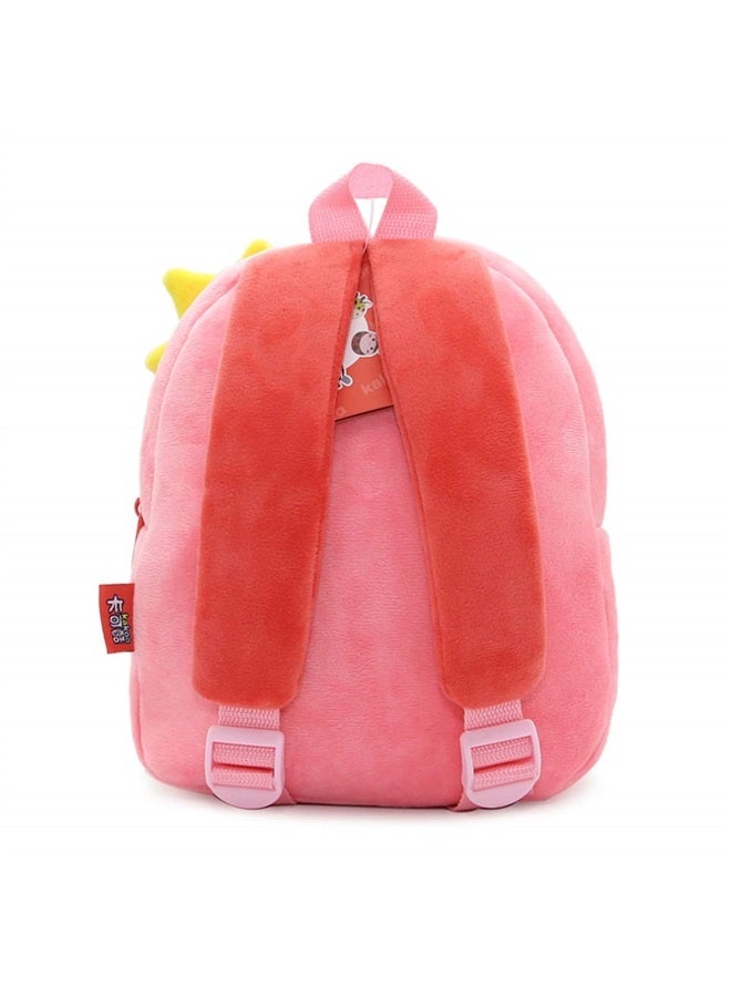 3D Cute Cartoon Little Plush Baby Backpack Baby Toy Bag(Flamingo)  - Image 5