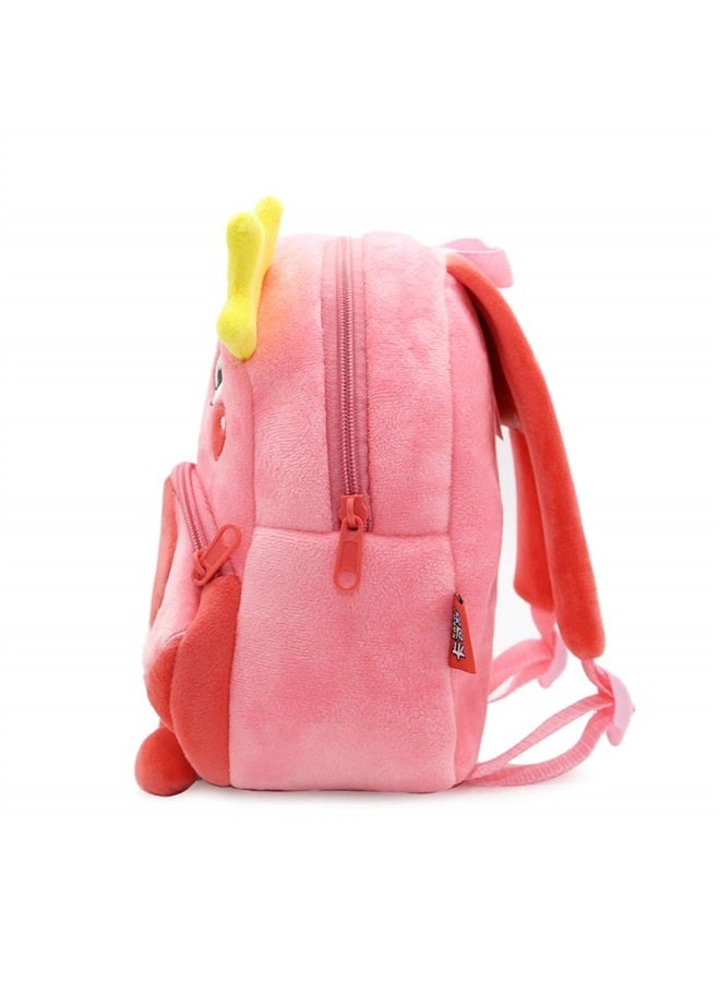 3D Cute Cartoon Little Plush Baby Backpack Baby Toy Bag(Flamingo)  - Image 4