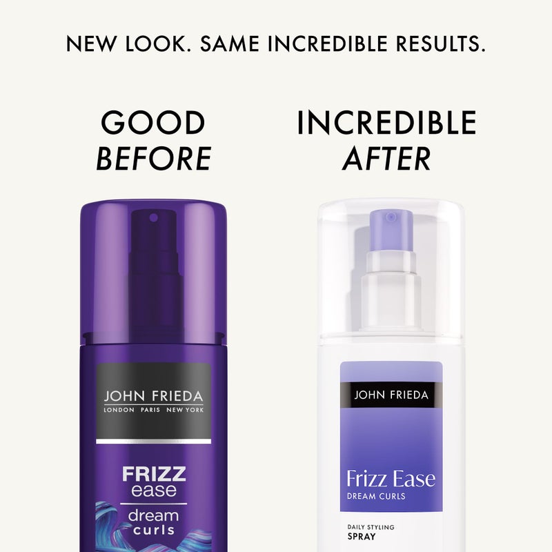 John Frieda جون فريدا مضاد التجاعيد، رذاذ تصفيف يومي لتجعيد الشعر، تركيبة غنية بالمغنيسيوم، تنعش التجاعيد الطبيعية، 6.7 أونصة - Image 2