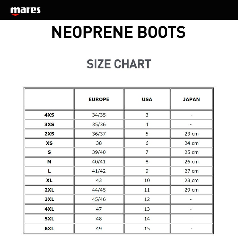Mares Adult Classic 3mm Neoprene High Top Scuba Diving Boots for Men & Women - Wide Toecap, Leveled Sole & Side Zip, 4 US - Image 2