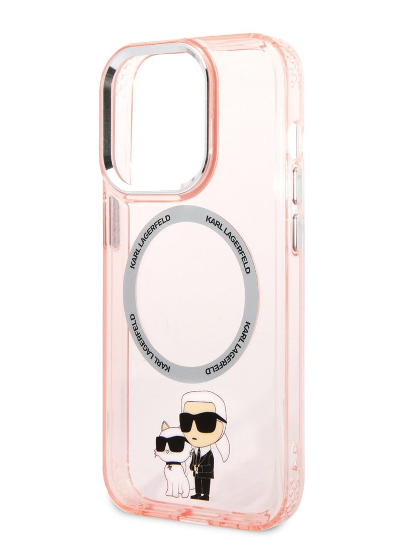 كارل لاغرفيلد IML ان اف تی كارل وشوبيت حافظة صلبة لهاتف آيفون 14 برو - وردي - Image 2