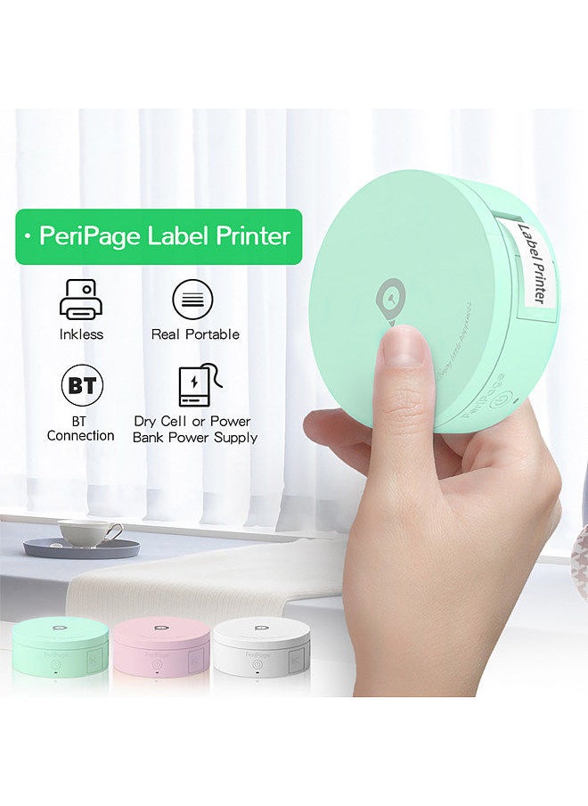 PeriPage L1 Mini Pocket BT Label Maker Sticker Inkless Portable Thermal Label Printer with 1 Roll White Paper Tape Compatible with iOS Android Smartphone  - Image 5