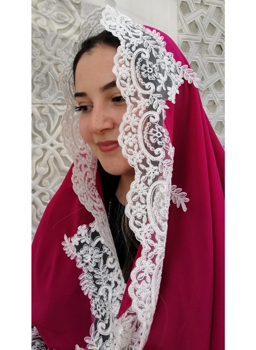 Lady Rio Mevlit Shawl French Lace Mevlit Cover, shawl, baby Mevlidi 