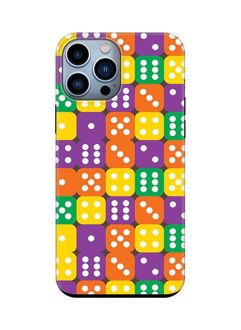 Tough Pro Series Case for Apple iPhone 14 Pro Max Dual Layer hybrid PC & TPU Customized Mobile Cover Shield with inner TPU protection Matte Finish - Dice Roll