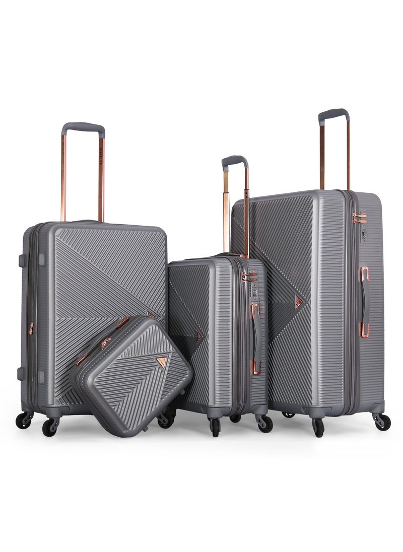 travelite - Travelite Hardshell Luggage Trolley 4 pcs Set,Grey - Image 1
