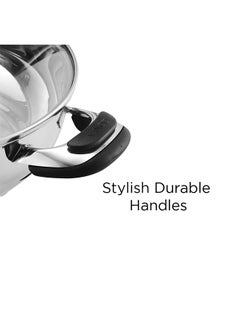 VINOD Vinod Durban Stainless Steel Kadhai with Glass Lid 3.7 Litre (26 cm) | 6.2mm Thick | Kadhai for Deep Frying | Induction and Gas Base| 2 Year Warranty - Silver  - Image 5
