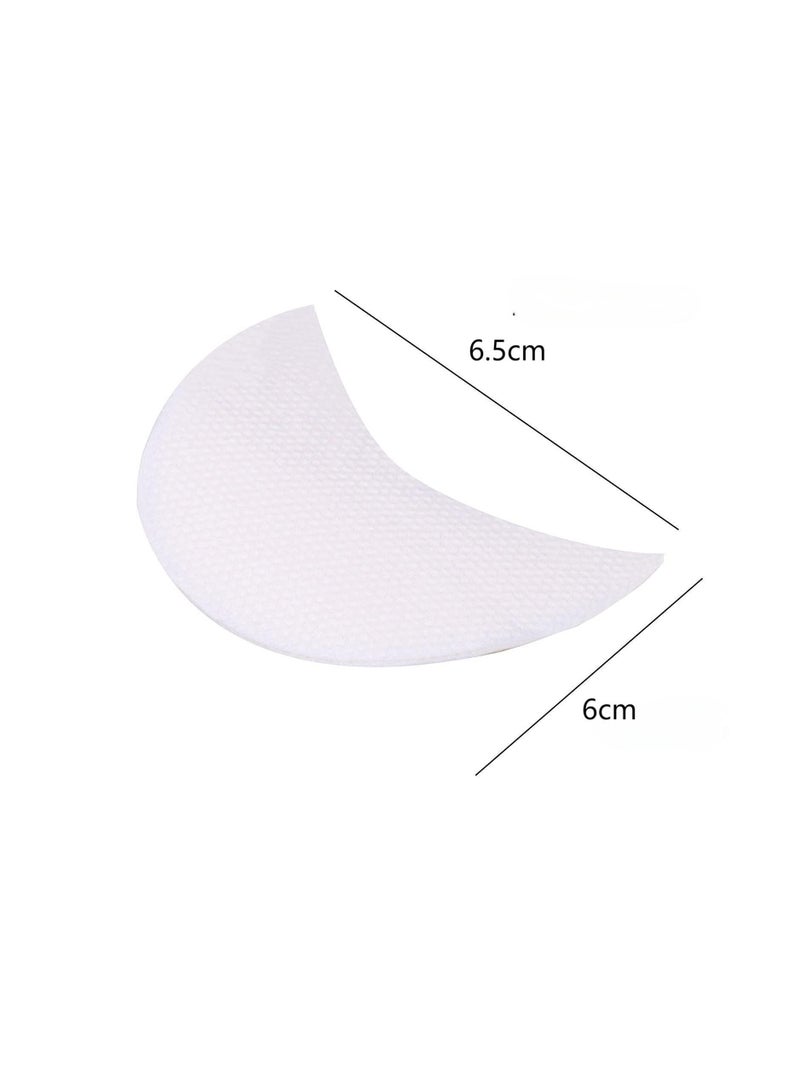 بونيتو إستنسل ظلال العيون ، 50 قطعة من واقي ظلال العيون ، رقع احترافية خالية من الوبر تحت العين لتظليل الجفون لإطالة الرموش ومكياج الشفاه، لصق رسم وتحديد العيون، ابيض - Image 3