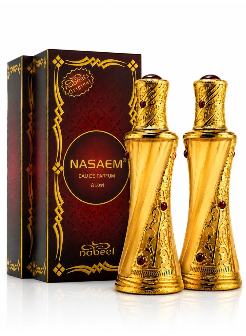 Nabeel Nasaem Eau De Parfum 50ML Long-Lasting Luxury Arabian Fragrance Elegant Floral Oriental Perfume Unisex Premium Everyday Signature Scent - Image 1