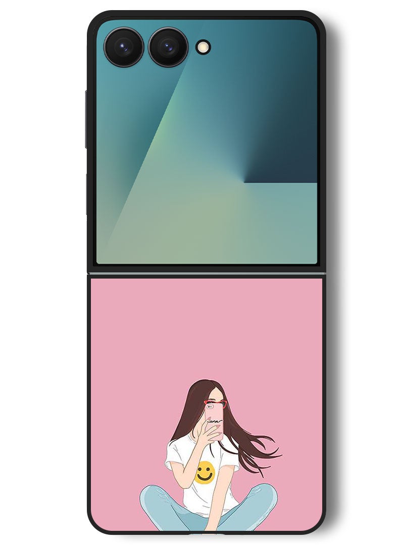 Theodor Case Compatible with Samsung Galaxy Z Flip 7 - 6.9 Inch Protection Shockproof Bumper Cover Selfie - Image 1