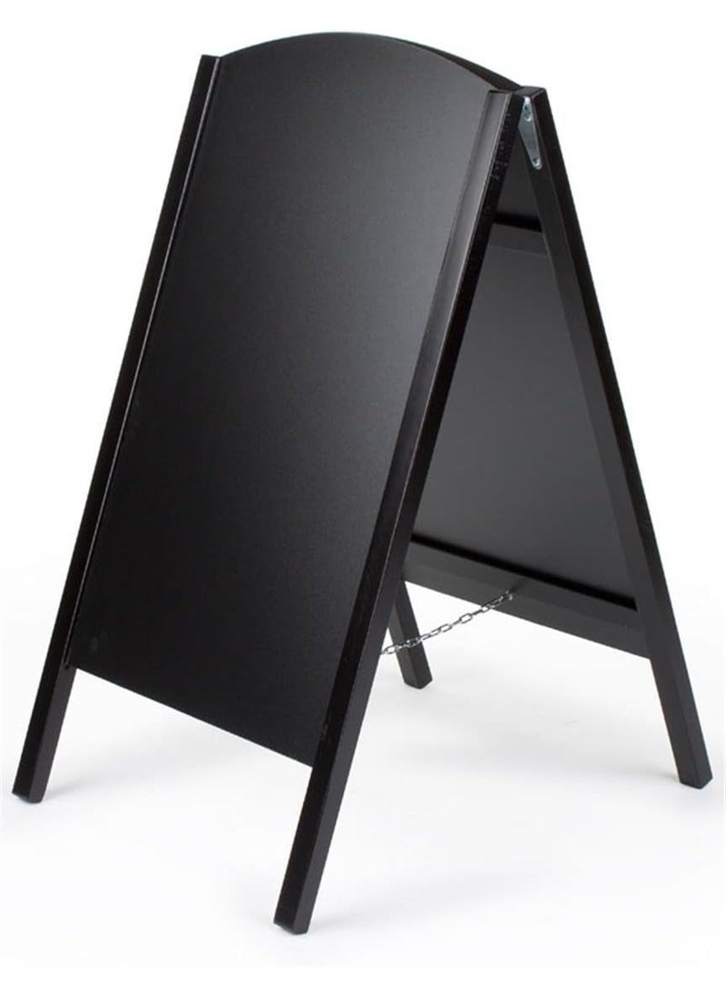 Displays2go Displays2go 21 x 34 Black AFrame Chalkboard  Wet Erase Chalkboard Sidewalk Sign  Outdoor Sandwich Board for Traditional Chalk or Wet Erase Markers  Black AF2134RBKES  - Image 1