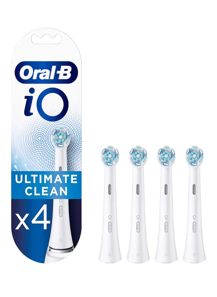 Oral-B Electric Toothbrush Ultimate Clean Replacement Brush Heads, White, 4 Pack