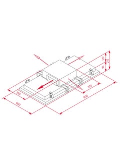 TEKA TEKA Built-in Ceiling Hood with Rim Extraction and FreshAir Function, Remote Controlled DHT 97670 TOS White  - Image 5