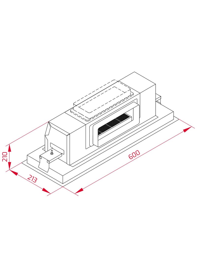 TEKA - TEKA Built-in Ceiling Hood with Rim Extraction and FreshAir Function, Remote Controlled DHT 97670 TOS White - Image 1