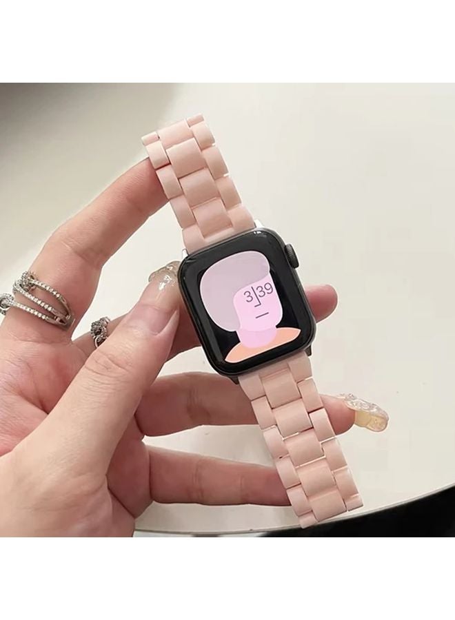 Yellow Acrylic Candy Strap For Apple Watch Series 11 10 9 8 7 SE 6 5 4 3 2 Ultra 3 49Mm - Image 4