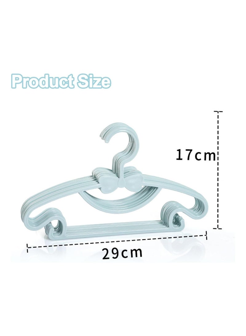 RATSAW 50 Pcs Kids Clothes Hangers Plastic Non-Slip Coat Hangers with Hook Ultra Thin No Trace Durable Cute Bow Toddler Hangers for Children Clothes - Image 2