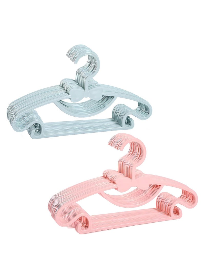 RATSAW 50 Pcs Kids Clothes Hangers Plastic Non-Slip Coat Hangers with Hook Ultra Thin No Trace Durable Cute Bow Toddler Hangers for Children Clothes - Image 1