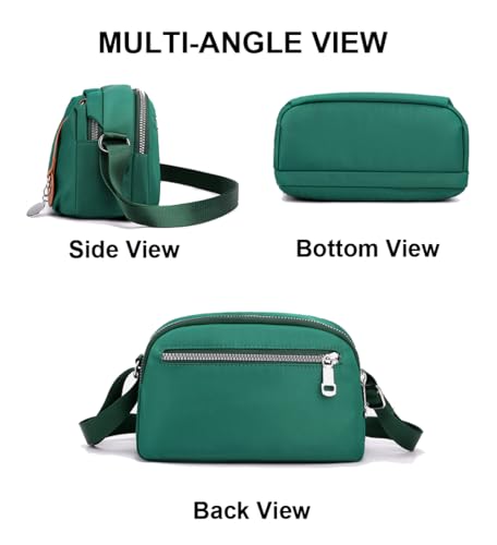 Hiflyer Trendy Crossbody Bags for Women - Nylon Cross Body Purses, Small Shoulder Bag (Dark Blue) - Image 5