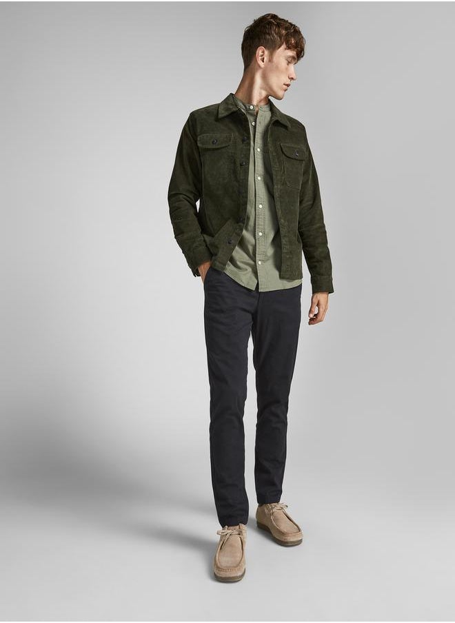 JJ Rebel by Jack & Jones Mid Rise Slim Fit Pants with Pockets  - Image 1