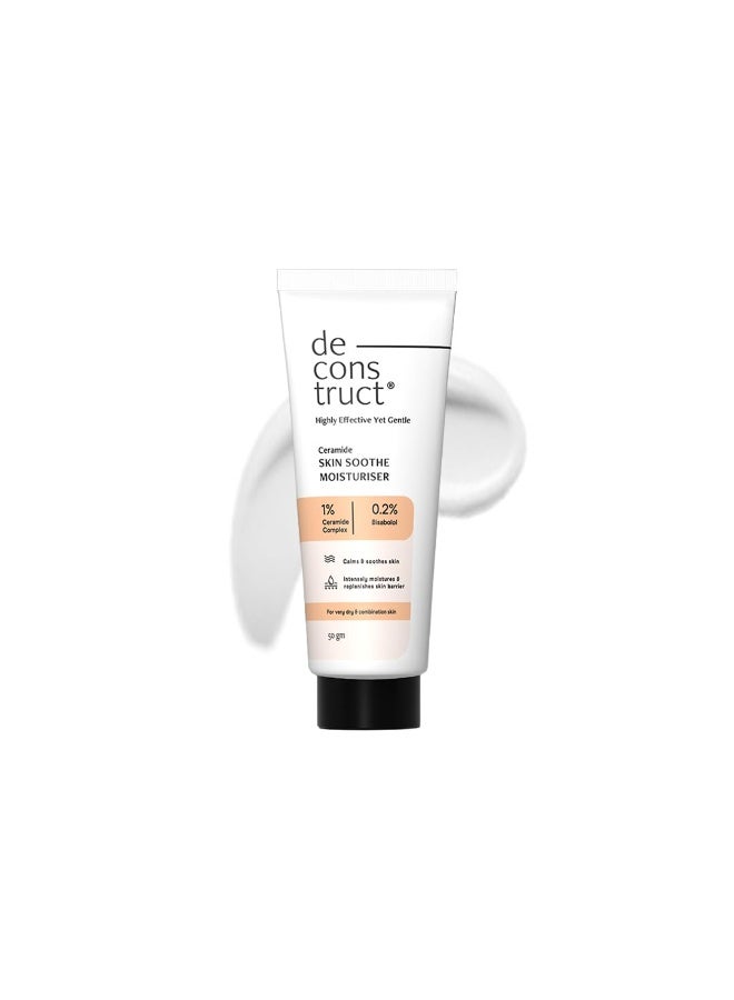 Deconstruct Skin Soothe Moisturizer | 1% Ceramides + 0.2% Bisabolol | Ceramide Barrier Repair | Soothing | For Very Dry to Combination Skin | Deep Moisturization & Hydration | 50 gm - Image 1