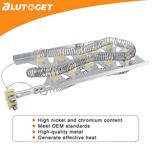 Blutoget W11045584 3387747 W11344457 Dryer Heating Element by Blutoget-WP3387747 Fit for Whirlpool Amana Ken-more Kitchen-Aid Dryer - Replaces 8527865 PS11741416 AP6008281 AP2947033 MEDC700VW0 GEW9200lW1 - Image 4
