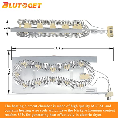 Blutoget W11045584 3387747 W11344457 Dryer Heating Element by Blutoget-WP3387747 Fit for Whirlpool Amana Ken-more Kitchen-Aid Dryer - Replaces 8527865 PS11741416 AP6008281 AP2947033 MEDC700VW0 GEW9200lW1 - Image 5